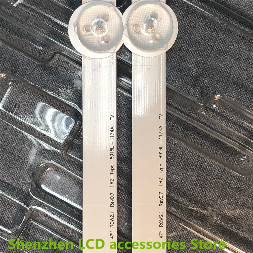 12 шт./лот LED телевизор для LG 47 дюймов ROW2.1 LC470DU 47LN5750 47LN5790 6916L 1174A 100%
