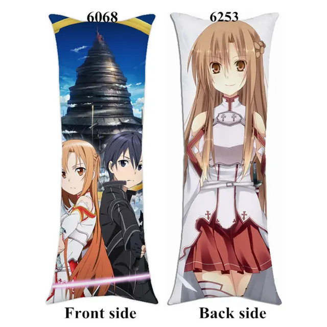 New anime Sword Art Online SAO Kirito Asuna hugging body pillow Cover