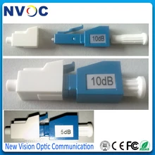 10 шт./лот, SM, SX, LC/UPC одномодовый волоконно-оптический женский и мужской фиксированный оптический аттенюатор 1 дБ~ 15 дБ