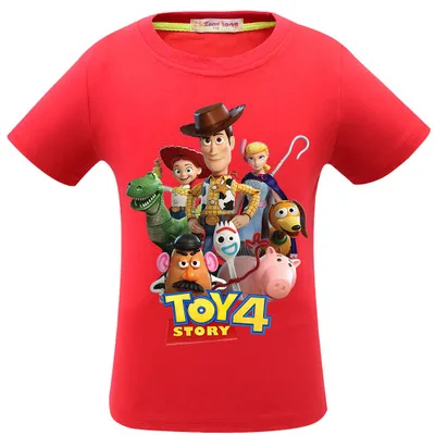 Toy Story/хлопковая Футболка для маленьких мальчиков футболка г. Летние милые Мультяшные игрушки, футболки, одежда футболка для девочек красивая футболка