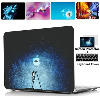 

2020 New Printing Hard Case Shell Keyboard Cover For Apple Macbook Pro Air Touch Bar Retina 11 12 13 15 16 inchs laptop case
