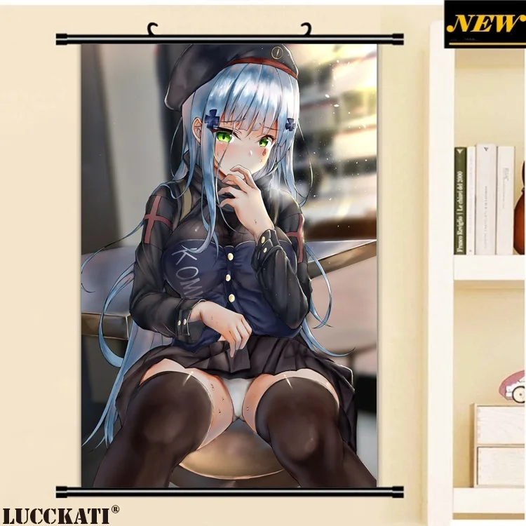 5 girls_frontline hk416_(girls_frontline) minori_cony pantsu skirt_lift tagme thighhighs_