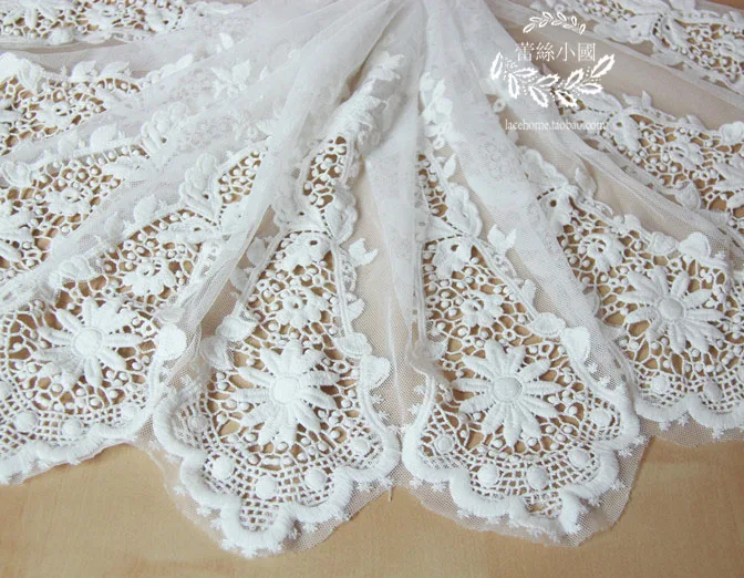 embossed lace fabric