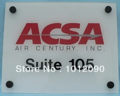 

Free shipping Acrylic logo display board Acrylic advertise table display