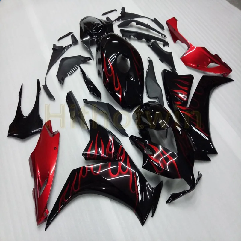 C Пользовательский мотоцикл Артикул для HONDA CBR1000 RR 2012 2013 ABS Пластиковые обтекатели+ 5 подарков+ литьевая форма черный - Цвет: C