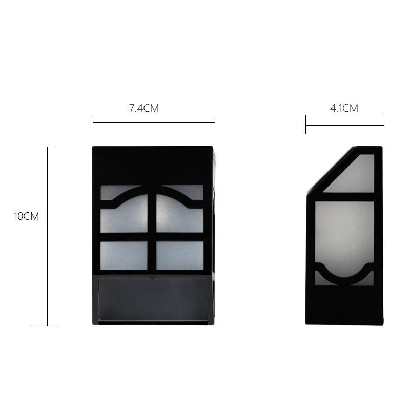 TAMPROAD лампа на солнечной батарее светодиодная наружная настенная лампа водонепроницаемый садовый светильник домашний Прихожая крыша задний двор лестничный светильник для забора - Испускаемый цвет: changeable