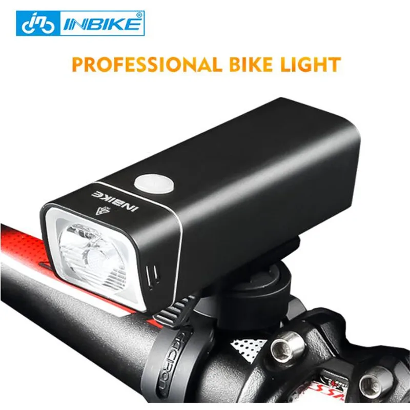 Cheap INBIKE 2017 New Usb Rechargeable Bike Light Front Handlebar Cycling Led Light Flashlight Torch Headlight Bicycle Accessories 0