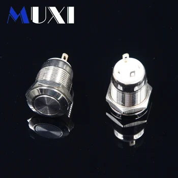 

1Pc 12mm Self Rest Waterproof Metal Button Switch Momentary