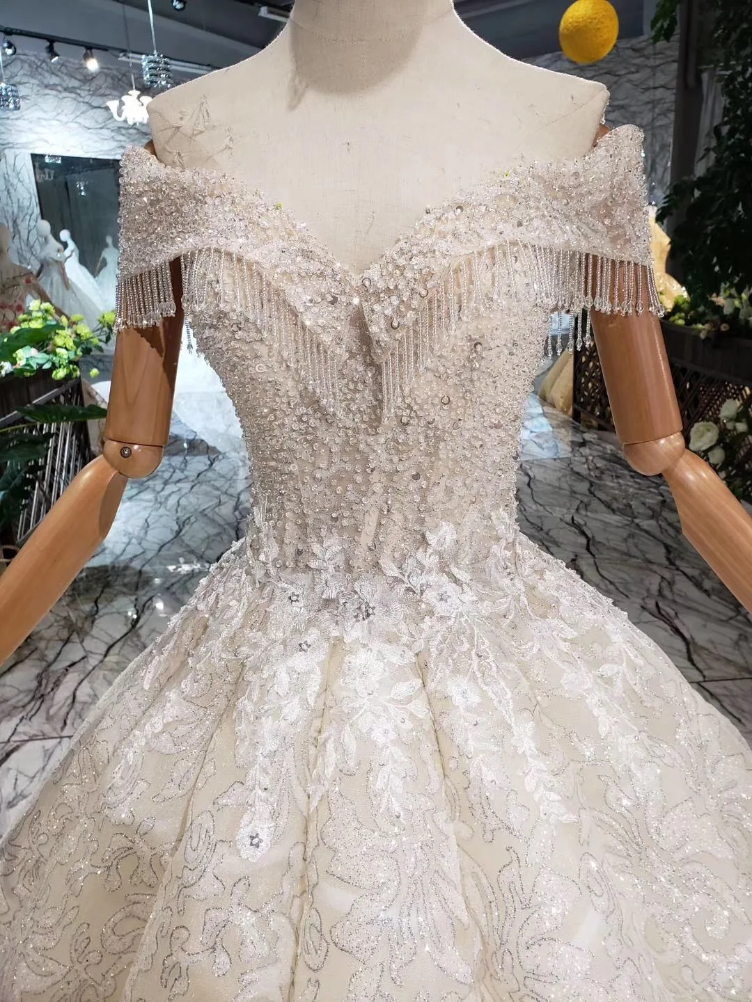 Vestido De Noiva, с кисточками, Саудовская Аравия, изящное свадебное платье с бисером, Милая Аппликация, бальное платье, волнистое свадебное платье es