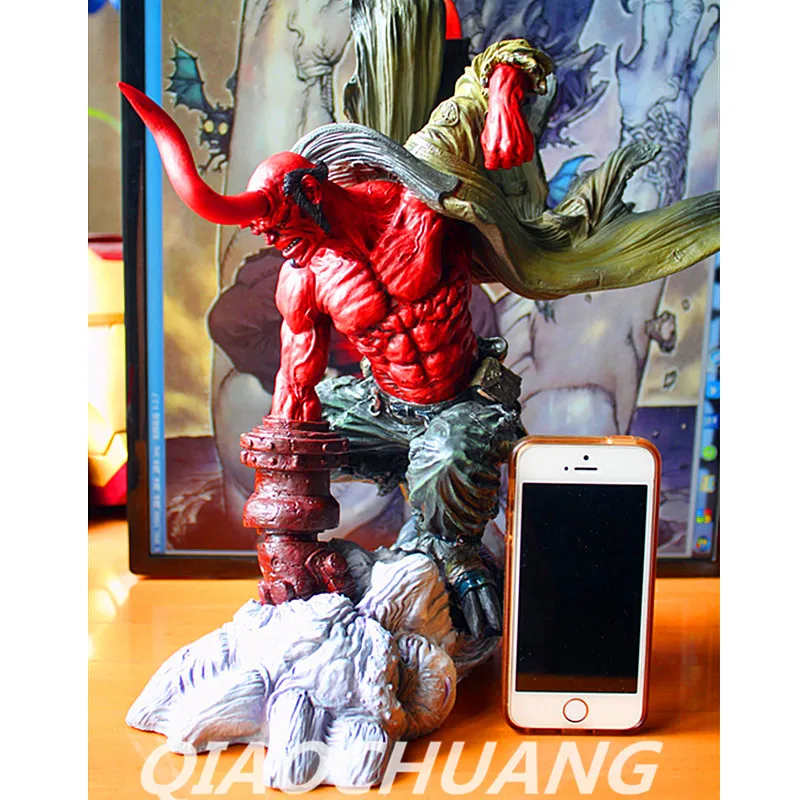 

Statue Superhero HELLBOY Bust 1:4 Anung Un Rama Imitation Copper Full-Length Portrait Resin Action Figure Collectible Model Toy