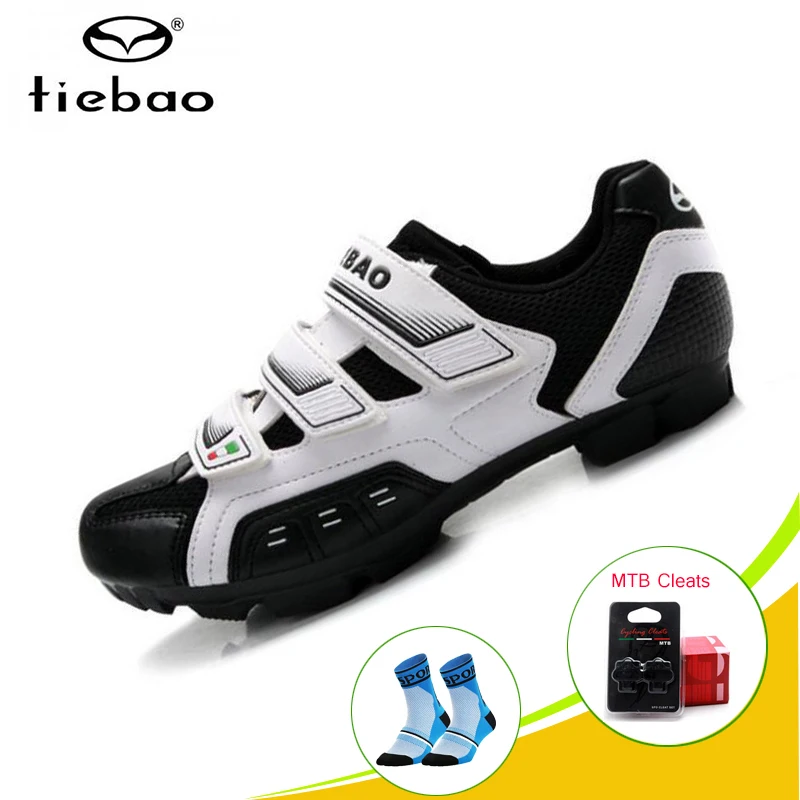 

TIEBAO Cycling Shoes Mountain Bike Sapatilha Ciclismo Mtb Cycling Sneakers Spd cleats self-lock Superstar Athletic Bicycle Shoes