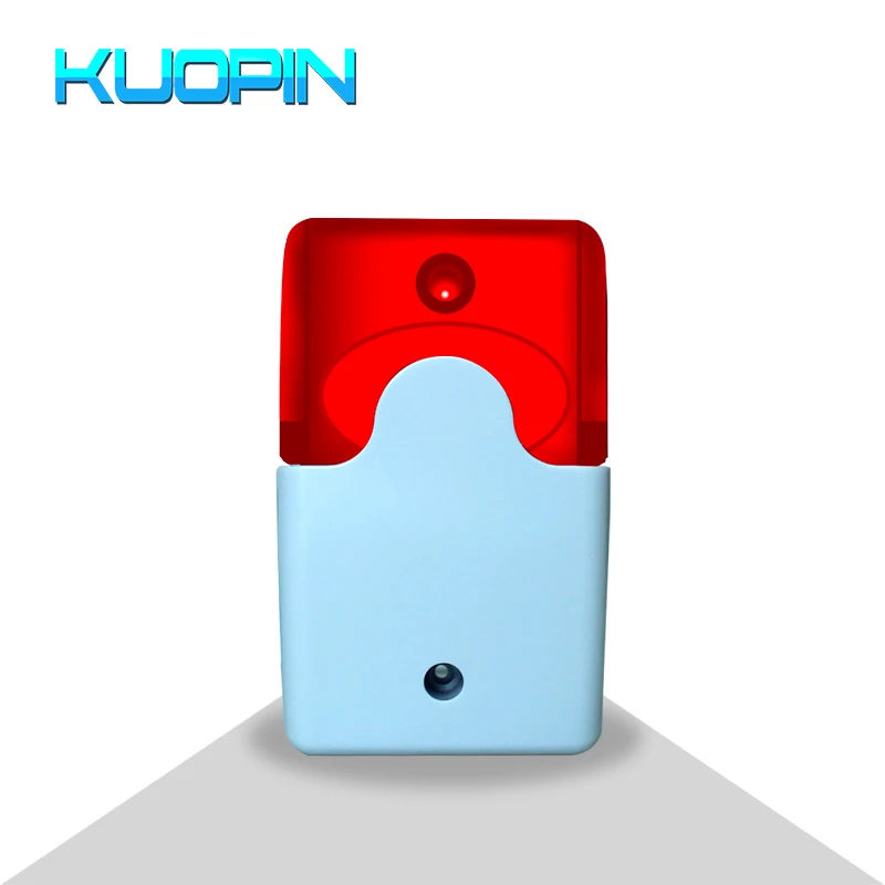 

120dB DC 12V Mini Wired Flashing Threaten Thieves Strobe Siren Horn For Home Security And Protection Wireless Alarm System Kits