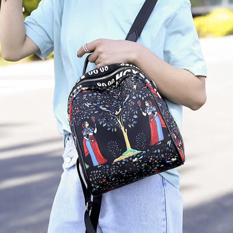 

2019 Female High Quality Canvas Travel Backpack Women Mochila Feminina Sac A Dos Back Pack School Bags For Teenage Girl Rucksack
