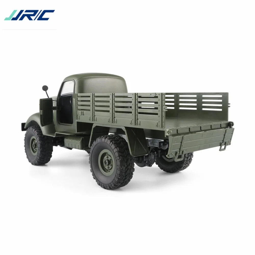 

JJR/C Q61 1/16 2.4G 4WD RC Off-Road Military Truck Transporter RC Car Remote Control Vehicle for Children Gift Kids Toy ti
