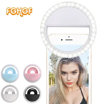 

Flash 36 LED Photographic Lighting lamps Dimmable Camera Photo/Studio/Video Photography Selfie Ring Light for iphone7 Samsung