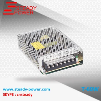 

60W Triple Output Switching Power Supply T-60 5V 12v 15V 24V switching power supply manufacturer