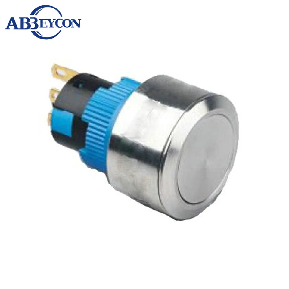 Stainless steel waterproof flat round ON OFF 1NO1NC High quality