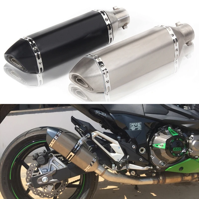 Универсальная выхлопная труба Akrapovic 51 мм Глушитель для мотоциклов suzuki yamaha Honda
