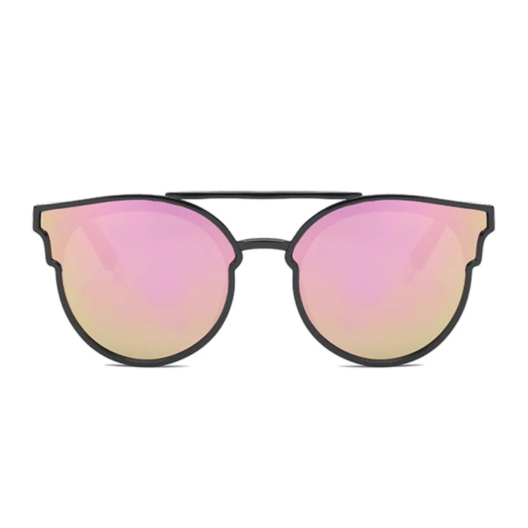 Сексуальные Черные кошачьи глаза женские очки от солнца известный бренд роскошные новые дизайнерские трендовые Солнцезащитные очки женские маленькие Двойные Лучи UV400 - Цвет линз: BlackPink