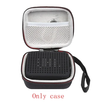 

Case for JBL Go 2 Bluetooth Speaker Hard Shockproof Travel Portable Waterproof JBL GO 2 Case Gray Eva with Black Soft Cover