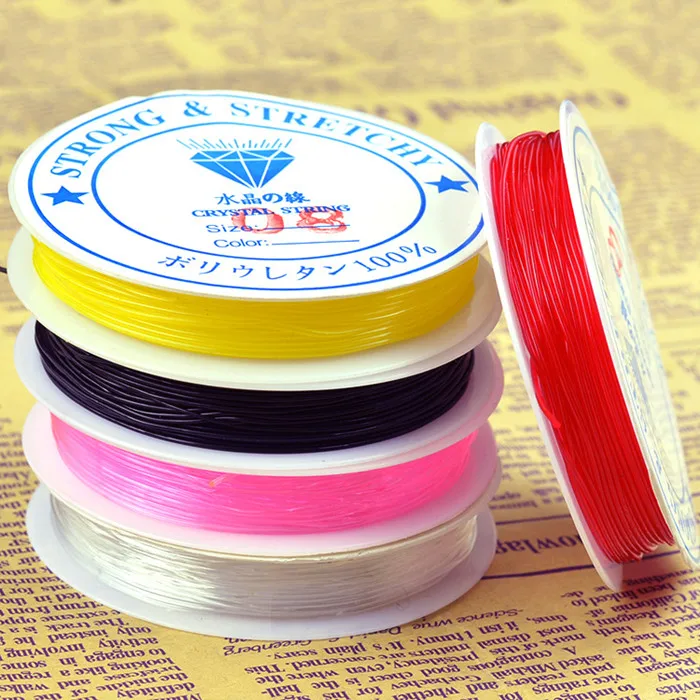 

Good quality 0.8mm thick crystal line stringing jewelry accessories elastic line DIY accessories not easy to break 0142