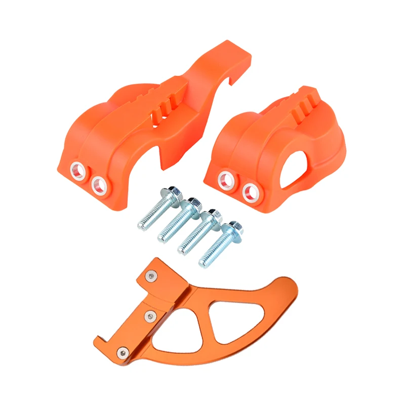 

H2CNC Front Fork Leg Shoes Cover Rear Brake Disc Guard Protection Kit For KTM 125 150 200 250 300 350 400 450 500 2016 17 18 19