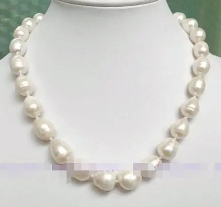 Hot selling free shipping****** 10-13MM SOUTH SEA WHITE BAROQUE PEARL NECKLACE 17&quotAAA GH0ZY-00 | Украшения и аксессуары