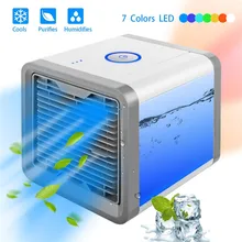 Mini USB Portable Air Conditioner Humidifier Purifier 7 Colors Light Desktop Air font b Cooling b