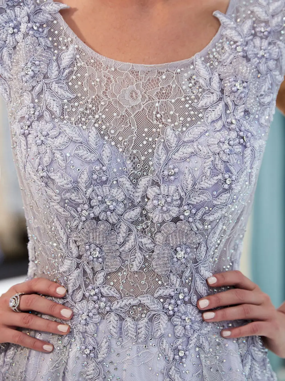 Elegant violet beading evening Dress 2018 dubai evening dresses lace decoration luxury Prom dress formal Gown Vestido de Noiva