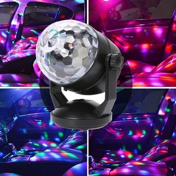 

Portable Party Lights Sound Activated Led Lamp USB Plug/Battery Night Light Powered Portable Dj Lighting Decor Luces 35MR8