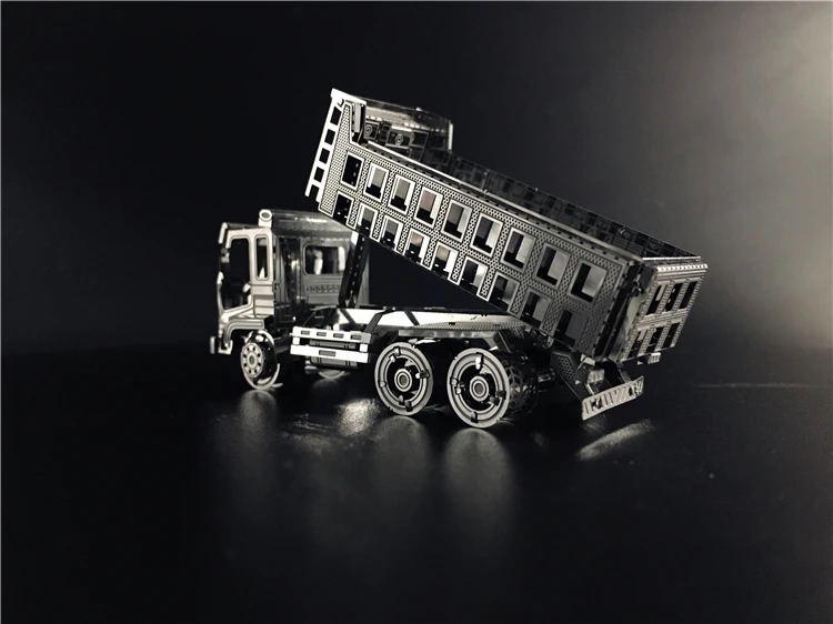 MMZ модель NANYUAN 3D металлическая головоломка Самосвальный грузовик, инженерный транспорт Сборная модель DIY 3D лазерная резка модель головоломка игрушка для взрослых