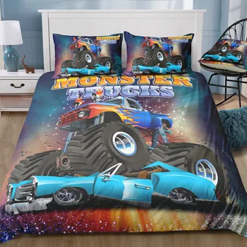 

Fanaijia 3d motorcycle kids bedding set duvet cover with pillowcase set twin size comforter Bed Set Boy's gift Drop Shipping
