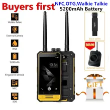 Nomu T18 IP68 Waterproof Mobile Phone Android 7.0 Quad Core 3GB RAM 32GB ROM 5200mAh NFC Walkie Talkie OTG 4G LTE PTT Smartphone