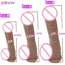 Silicone Huge Realistic Dildo With Suction Cup Male Artificial Realistic Penis Female Masturbation Cock Sex Product