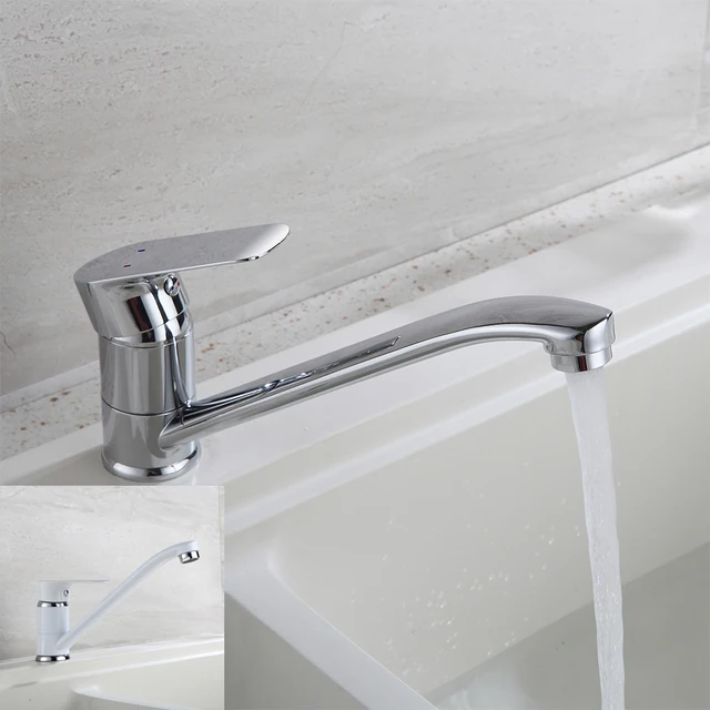Cheap Kitchen Faucet Sink water Faucet Chrome Brass Mixer crane 360 Degree Rotating Deck Mounted Cold and Hot Kitchen Mixer Taps Cheap Kitchen Faucet Sink water Faucet Chrome Brass Mixer crane 360 Degree Rotating Deck Mounted Cold and Hot Kitchen Mixer Taps