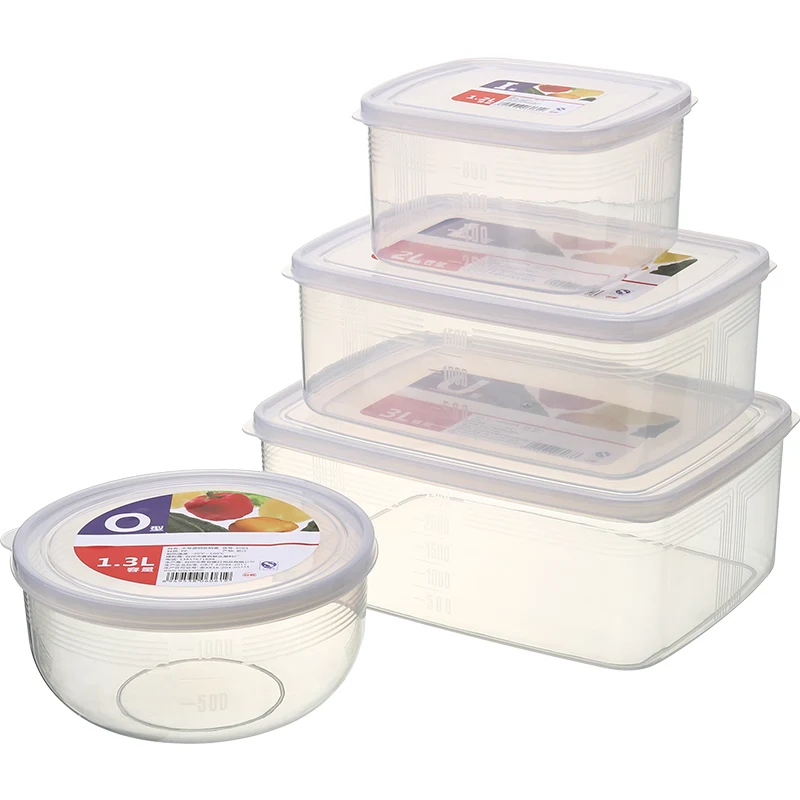 1 шт. прозрачная пластиковая коробка для хранения еды на холодильник, коробка для хранения зерновых, контейнер для хранения на холодильник, кухонная организация