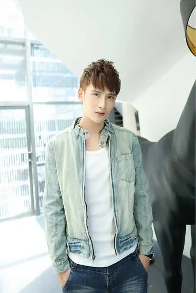 Hot New 2014 Spring Vintage Slim Jeans font b Jacket b font font b Men b