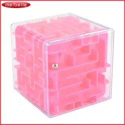 3D лабиринт Magic Cube Puzzle Скорость Cube лабиринт катящийся шар Игрушечные лошадки игра-головоломка cubos magicos образования Интеллект малыша игрушка