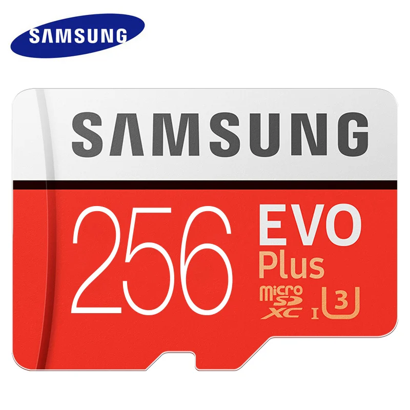 Карта памяти samsung EVO UHS-3, 256 ГБ, 128 ГБ, 64 ГБ, U3, Micro SD карта, 32 ГБ, U1, C10, флеш-карта TF, карта памяти Microsd, высокая скорость для 4K - Емкость: 256GB