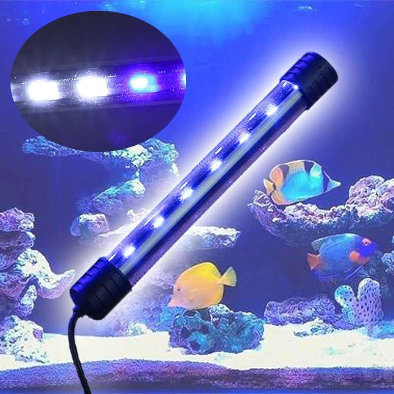 3,5 W погружной Водонепроницаемый аквариума светодиодный светильник для лампы дневного света полосы штепсельная вилка европейского стандарта