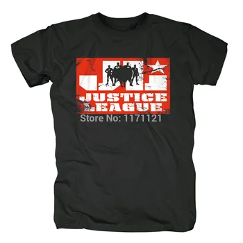 

Bloodhoof JUSTICE LEAGUE MENS black cotton T-SHIRT In Summer Asian Size