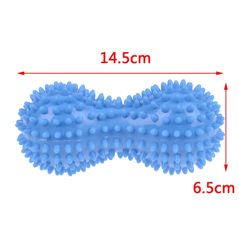 1 шт., арахисовая форма, массаж, йога, спорт, фитнес-мяч, прочный ПВХ, для снятия стресса, для тела, для рук, для ног, колючий массажер, триггер, точечная боль в ногах