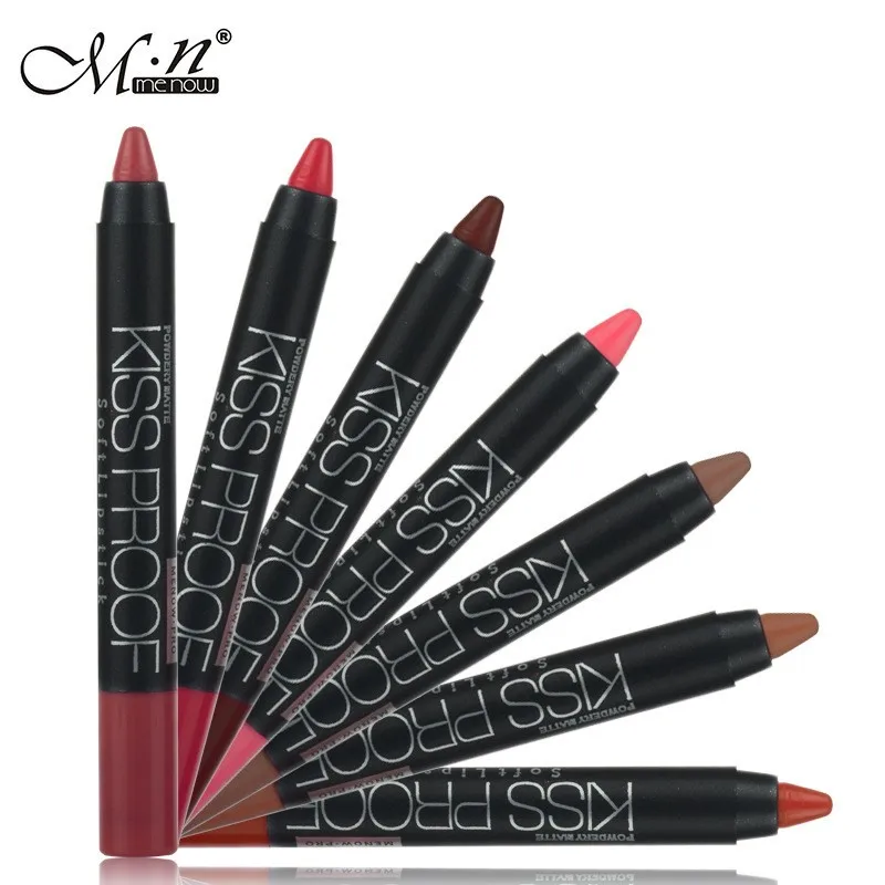 Brand MENOW kissproof matte waterproof long lasting 19 colors lipstick pen makeup soft lip stick lips makeup design for you Brand MENOW kissproof matte waterproof long lasting 19 colors lipstick pen makeup soft lip stick lips makeup design for you