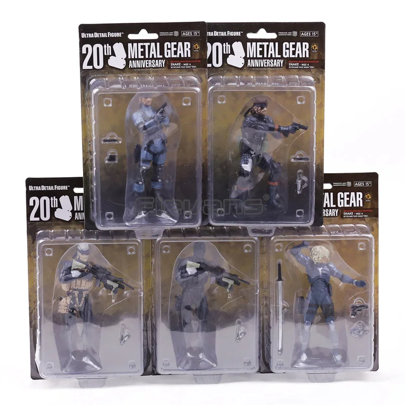 

Metal Gear Solid Venom Solid Snake Gray Fox Raiden PVC Action Figures Collectible Model Toys 5pcs/lot