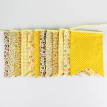 12 футов хлопковые ткани флаги вигвама Декор-баннер Типи гирлянда вигвама Аксессуары декор комнаты 12 флагов