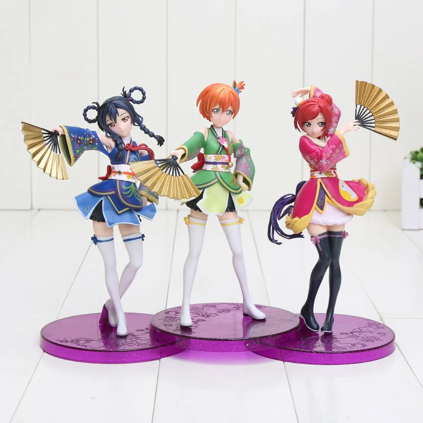 anime 17cm Love live action figure fate zero MINAMI KOTORI SONODA UMI HOSHIZORA RIN TOJO NOZOMI KIMINO PVC collection toy