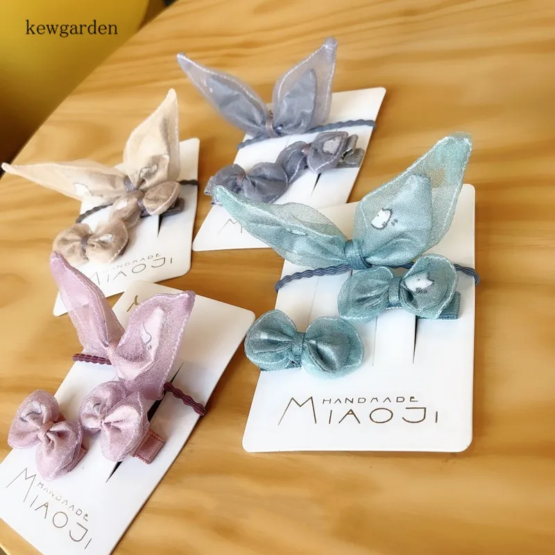 Kewgarden аксессуары для волос маленьких девочек милые кроличьи ушки эластичные