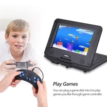 9,8 дюймов Регулируемый 3D стерео портативный dvd-плеер игра играть в сотню ТВ каналов HD, dvd-плеер поддерживает вращение 270