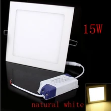 Плоский ультратонкий 15 Вт светодиодный панельный светильник+ драйвер с 75 шт. 2835 SMD светодиодный потолочный светильник s для внутренней кухни ванной светильник ing CE RoHS