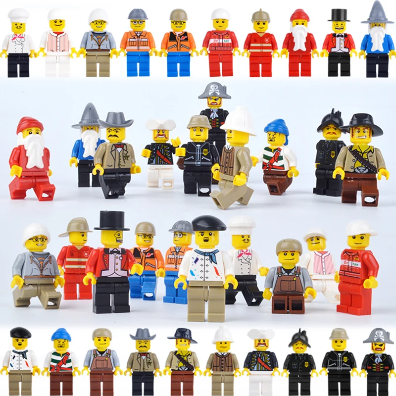 

20pcs/lot Legoing DIY Cartoon Character villain Aberdeen Profession Role Doll Small Building Blocks Assembling Toys